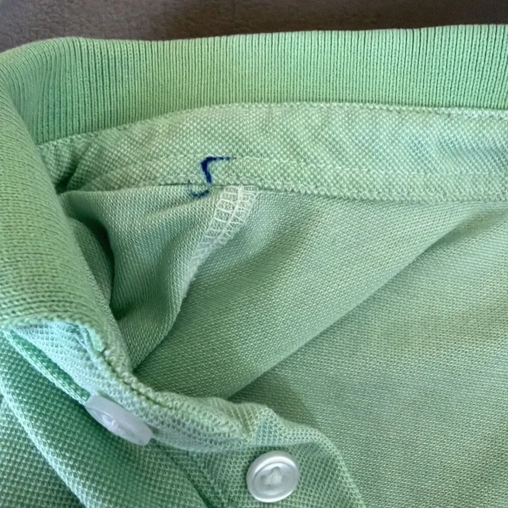Bonobos Polo Shirt Mens XL Standard Fit Lime Green Cotton Short Sleeve Golf Peru